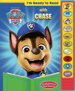 Hardcover Nickelodeon Paw Patrol: I'm Ready to Read with Chase Sound Book [With Battery] Book