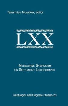 Paperback The Melbourne Symposium on Septuagint Lexicography Book