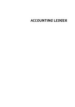 Accounting Ledger Book: 120 pages - 7x10 inch - Payment and Deposit - White Paper - White Cover: This Accounting Ledger book is useful for per