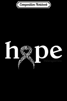 Composition Notebook: Hope Zebra Ribbon Rare Disease Day Awareness Feb 28 Journal/Notebook Blank Lined Ruled 6x9 100 Pages