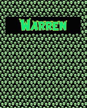 Paperback 120 Page Handwriting Practice Book with Green Alien Cover Warren: Primary Grades Handwriting Book