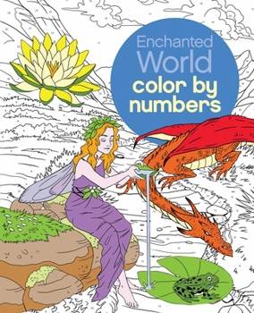 Paperback Enchanted World Color by Numbers Book