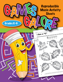 Paperback Games Galore: Reproducible Music Activity Sheets Book