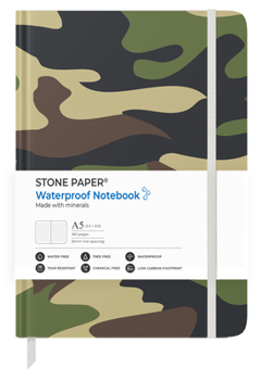 Hardcover Stone Paper Camouflage Lined Notebook Book