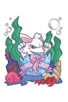 Funny Easter Bunny Notebook: Graph Paper 1cm Journal 6x9 - 120 Pages