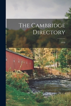 Paperback The Cambridge Directory; 1910 Book