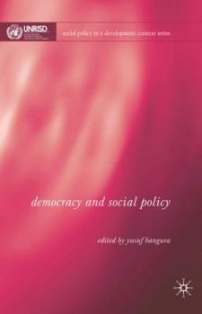 Hardcover Democracy and Social Policy Book