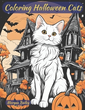 Paperback Coloring Halloween Cats Book