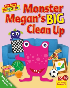 Library Binding Monster Megan's Big Clean Up: Have Fun with Shapes Book