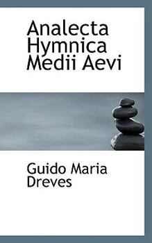 Paperback Analecta Hymnica Medii Aevi Book