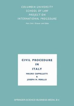 Paperback Civil Procedure in Italy Book