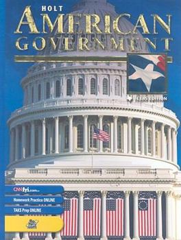 Hardcover Texas Holt American Government Book