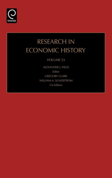 Hardcover Research in Economic History Book
