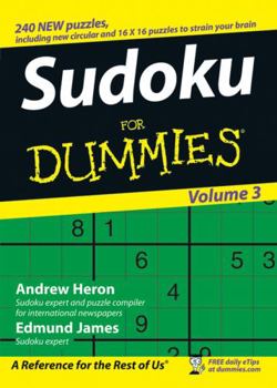 Paperback Sudoku for Dummies, Volume 3 Book
