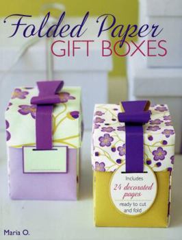 Paperback Folded Paper Gift Boxes Book