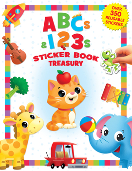 Hardcover Abc's & 123's Sticker Book Treasury Book