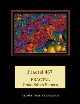 Fractal 467: Fractal cross stitch pattern