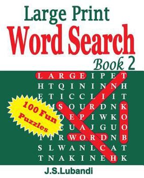 Paperback Large Print Word Search Book 2 [Large Print] Book