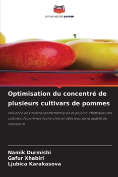 Paperback Optimisation du concentré de plusieurs cultivars de pommes (French Edition) [French] Book