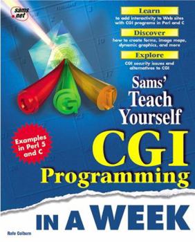 Paperback Teach Yourself CGI Programming in a Week Book