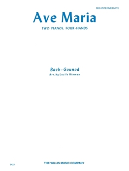 Paperback Ave Maria: 2 Pianos, 4 Hands/Mid-Intermediate Level Book