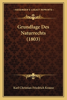 Paperback Grundlage Des Naturrechts (1803) [German] Book