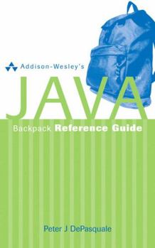 Paperback Addison-Wesley's Java Backpack Reference Guide Book