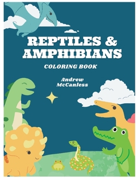 Paperback Reptiles & Amphibians: Coloring Book