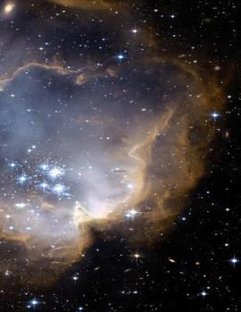 Paperback Notebook: Outer Space Star Cluster Galaxy 8.5 X 11 202 College Ruled Pages Book