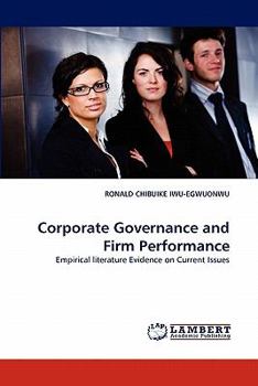 Paperback Corporate Governance and Firm Performance Book