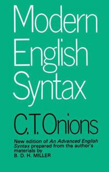 Hardcover Modern English Syntax Book