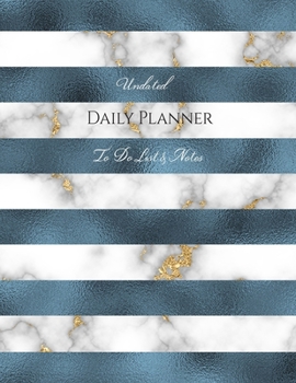 Paperback Undated Daily Planner - To Do List & Notes Book