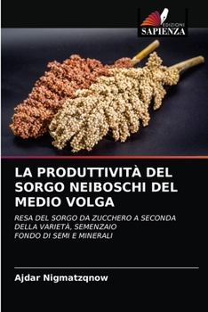 Paperback La Produttività del Sorgo Neiboschi Delmedio Volga [Italian] Book