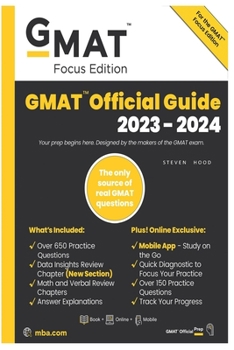 Paperback GMAT Official Guide 2023-2024 Book