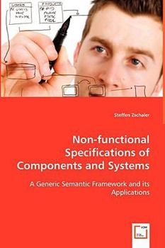 Paperback Non-functional Specifications of Components and Systems Book