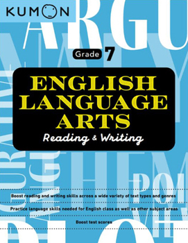 Paperback Kumon English Language Arts Grade 7 Book