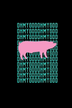 Oh My God Pig: Hangman Puzzles | Mini Game | Clever Kids | 110 Lined Pages | 6 X 9 In | 15.24 X 22.86 Cm | Single Player | Funny Great Gift