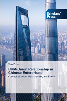Paperback HRM-Union Relationship in Chinese Enterprises Book