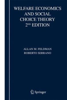 Hardcover Welfare Economics and Social Choice Theory Book