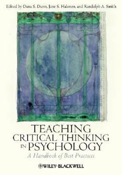 Paperback Teaching Critical Thinking in Psychology: A Handbook of Best Practices Book