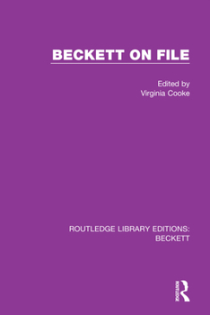 Hardcover Routledge Library Editions: Beckett Book