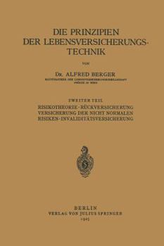 Die Prinzipien Der Lebensversicherungstechnik