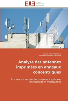 Paperback Analyse des antennes imprimées en anneaux concentriques [French] Book