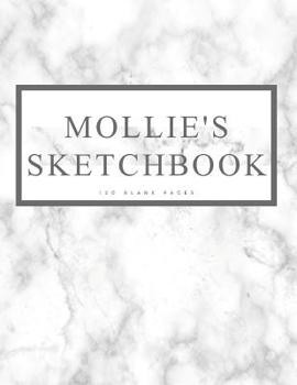 Paperback Mollie's Sketchbook: Personalized Marble Sketchbook with Name: 120 Pages Book