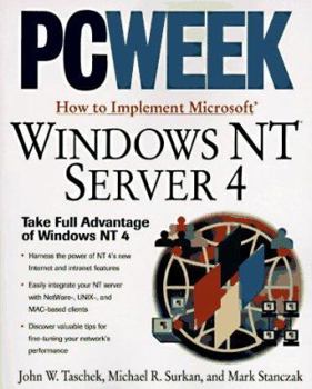 Paperback Pcweek How to Implement Microsoft NT Server 4.0 Book