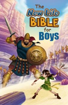 Hardcover The New Life Bible for Boys: New Life Version Book
