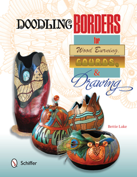 Paperback Doodling Borders for Wood Burning, Gourds & Drawing Book