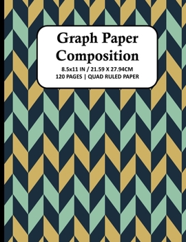 Paperback Graph Paper Composition Notebook: Quad Ruled 4x4 Grid Paper for Math & Science Students, School, College, Teachers - 4 Squares Per Inch, 120 Squared S Book