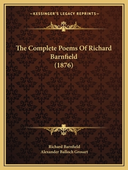 Paperback The Complete Poems Of Richard Barnfield (1876) Book