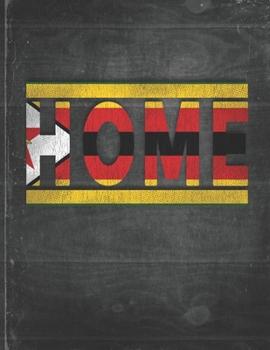 Home: Zimbabwe Flag Personalized Retro Gift for Zimbabwean Retired Coworker Friend Party  Undated Planner Daily Weekly Monthly Calendar Organizer Journal